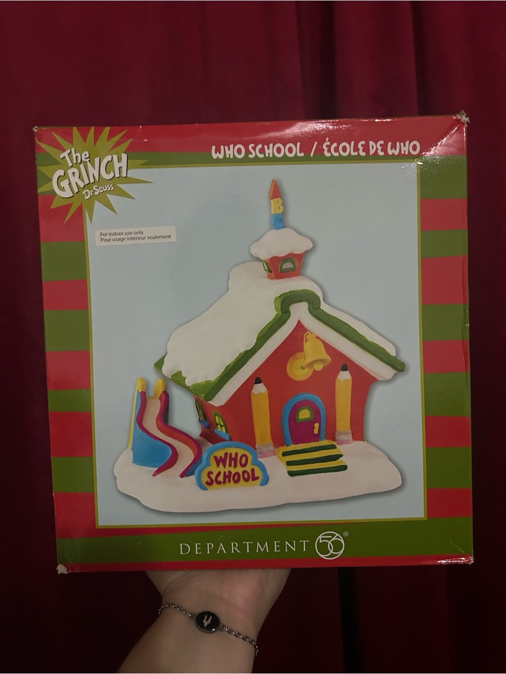 RARE DISCONTINUED The Grinch village” Who School" department 56 retired holiday